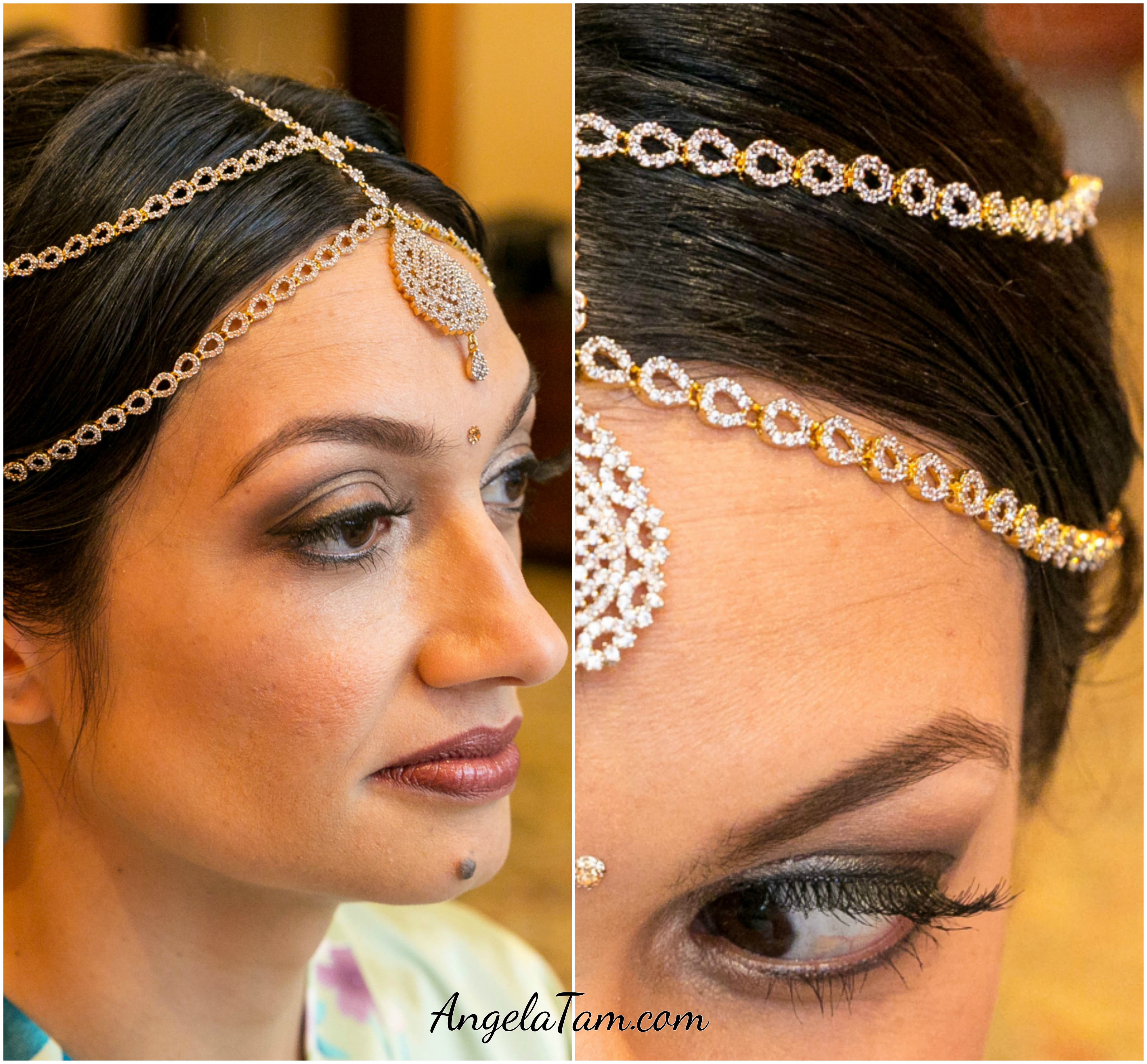los-angeles-orange-county-ventura-indian-wedding-south-asian-bridal-bride-makeup-artist-hair-stylist-tikka-dupatta-saree-drapping-dramatic-natural-smoky-eye